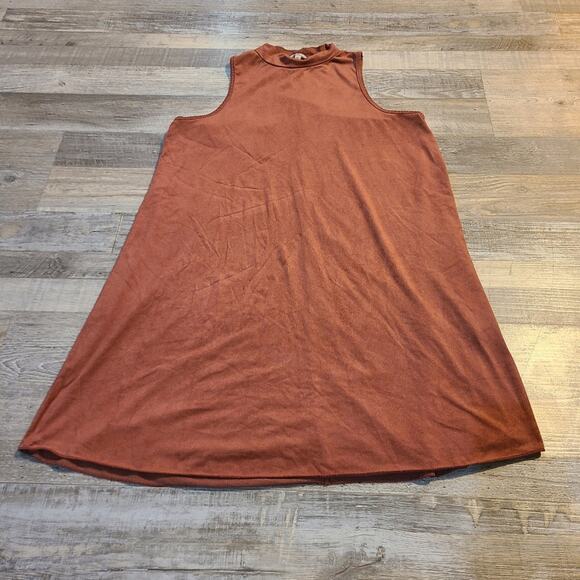 Charlotte Russe medium women's mauve suede midi dress - Picture 1 of 7